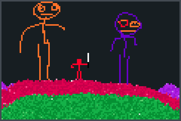 Stick Battin Pixel Art