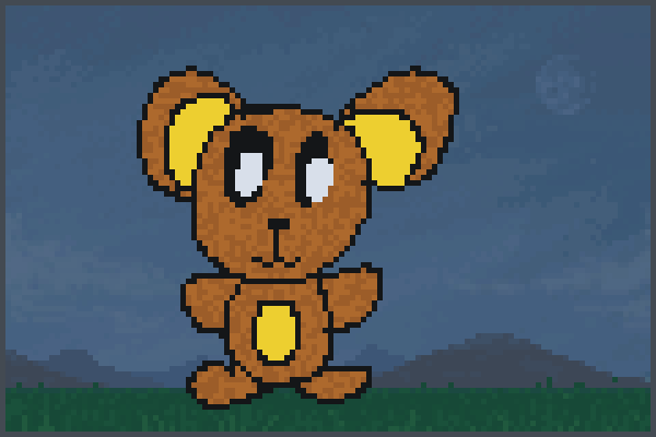 Kawaii bear Pixel Art