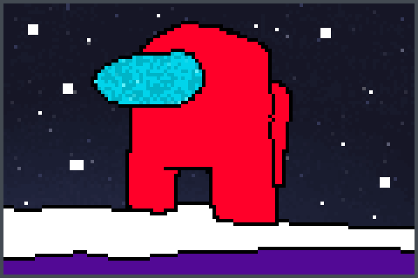 Red Among us Pixel Art