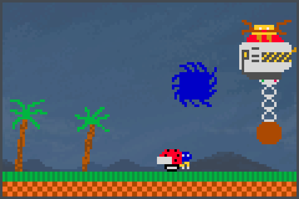 Sonic 1 GHZ Pixel Art