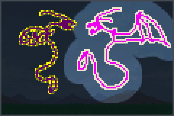 dragons      c3 Pixel Art