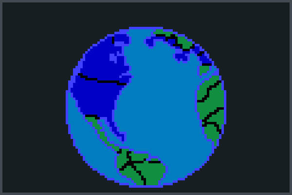 NATO Earth Pixel Art