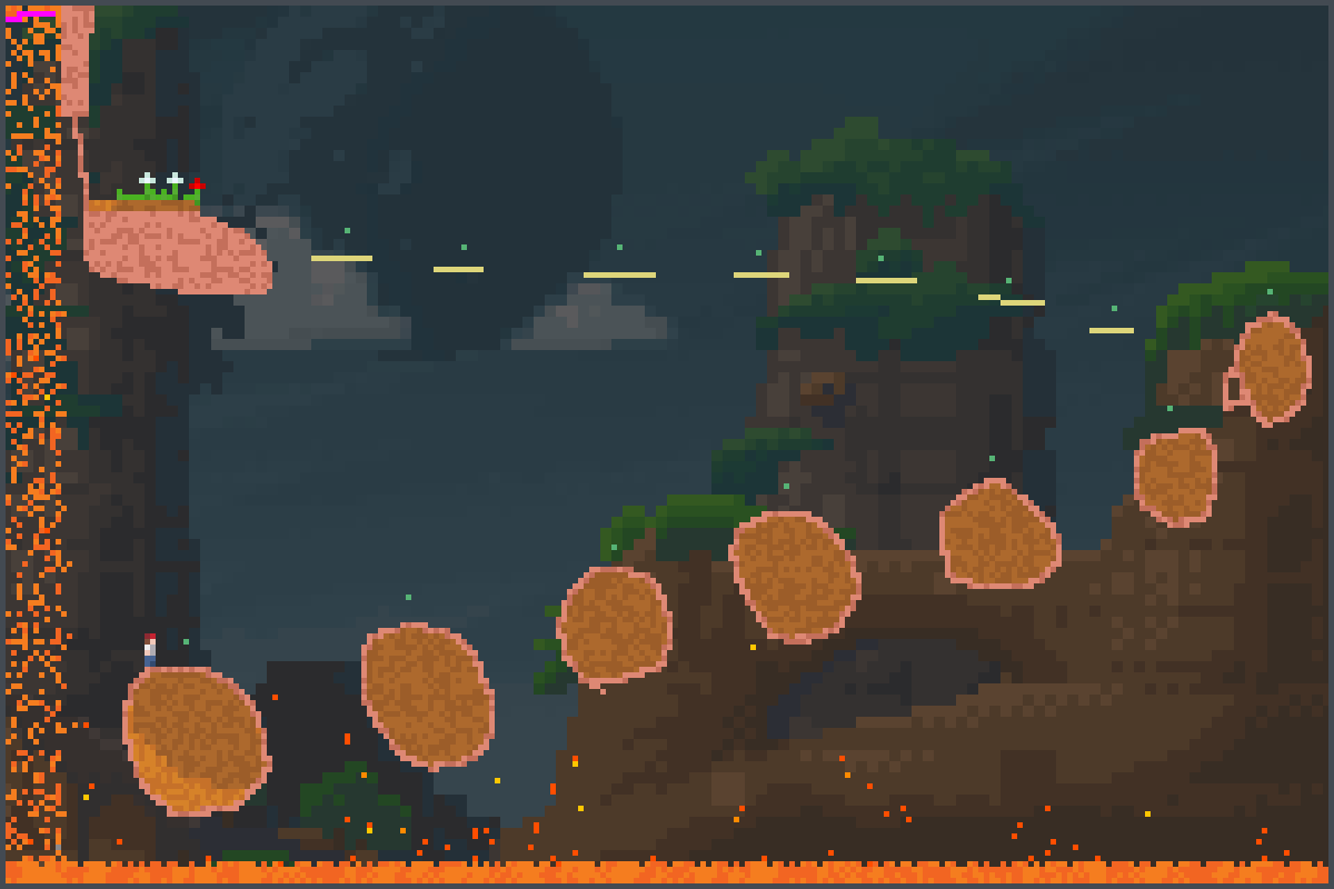 rising magma Pixel Art