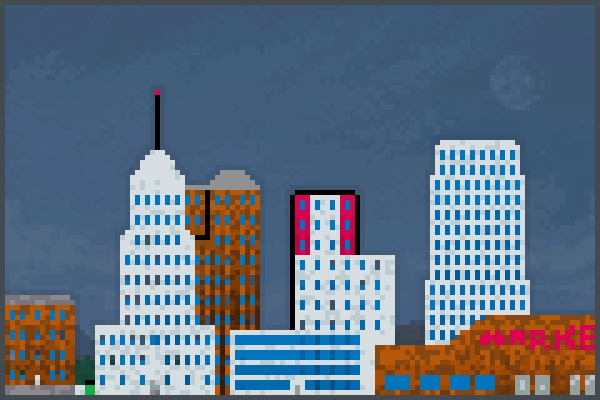 hugest city Pixel Art