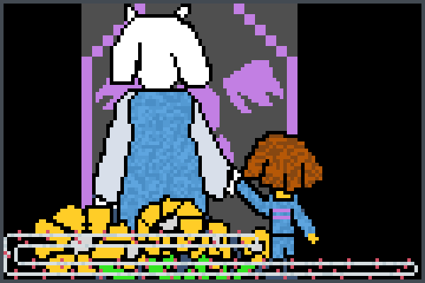 Fallen down. Pixel Art