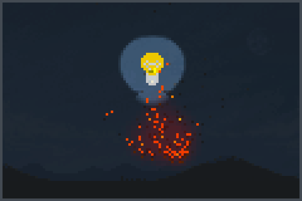 light bulb work Pixel Art