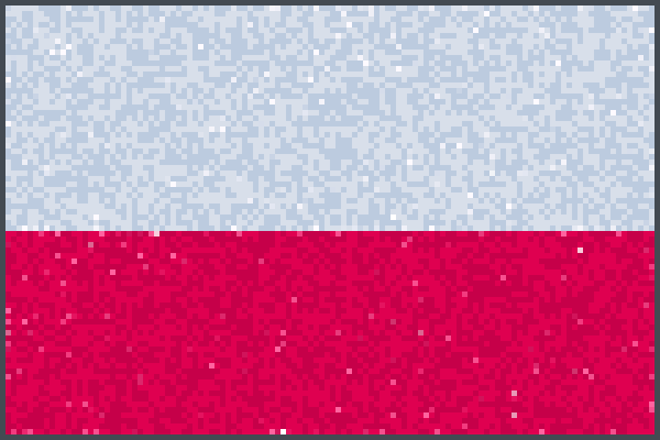 Poland Flag Art Pixel Art