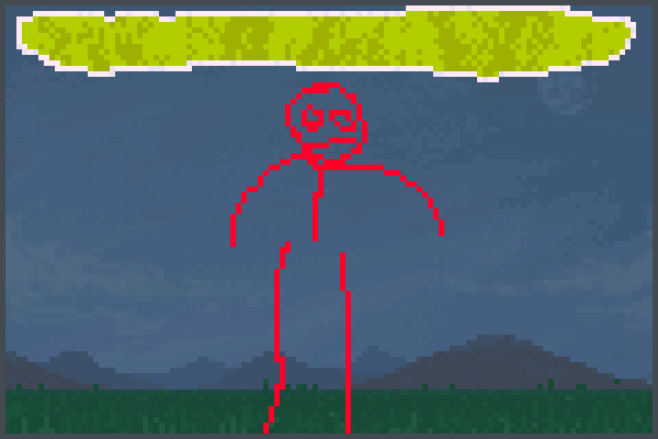 Stick Red Acid Pixel Art