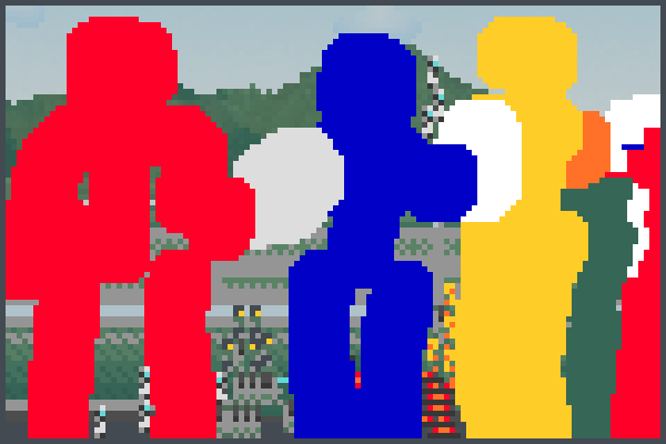 Power Rangers 1 Pixel Art