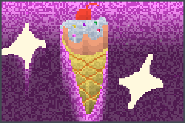 Yum ice cream Pixel Art