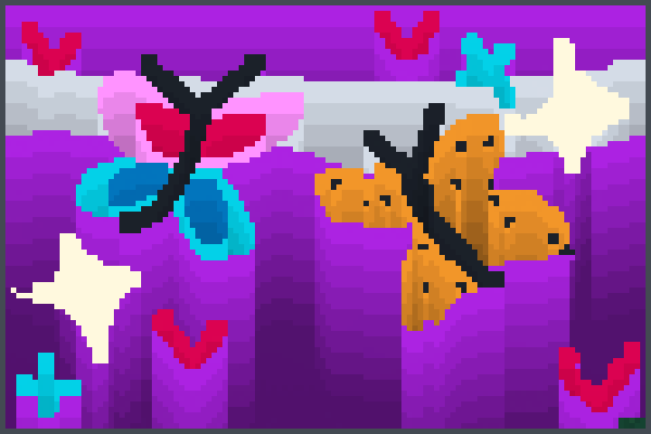 Butterflys. Pixel Art