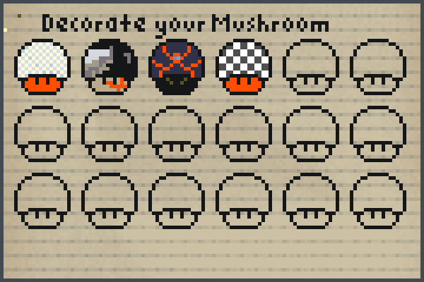  shrooms Pixel Art