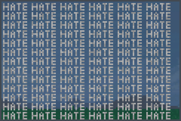  HATE Pixel Art