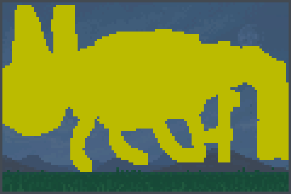 Nyan Cat noface Pixel Art