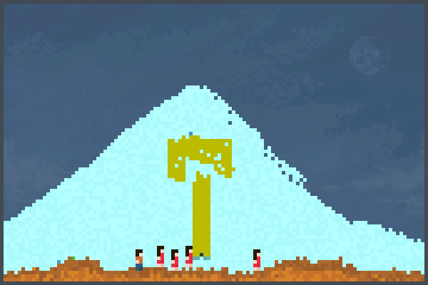 mountain ices  Pixel Art