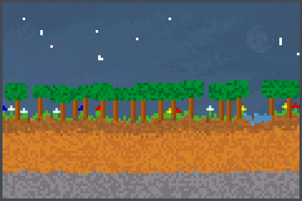 bosque hermoso Pixel Art