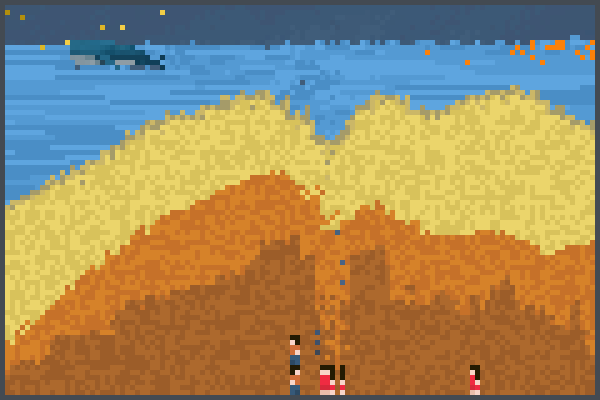 sad poor humans Pixel Art