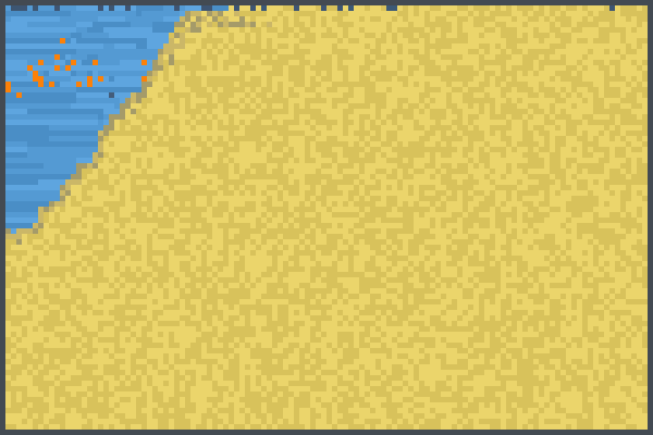 beach but down Pixel Art