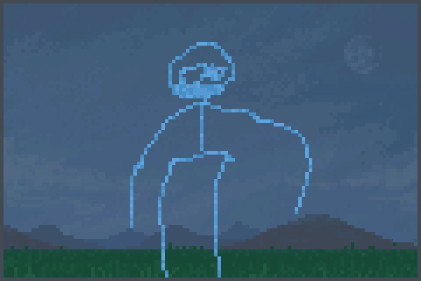 Water Stickman Pixel Art