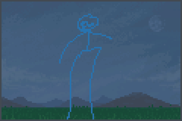 Guitar Stickman Pixel Art