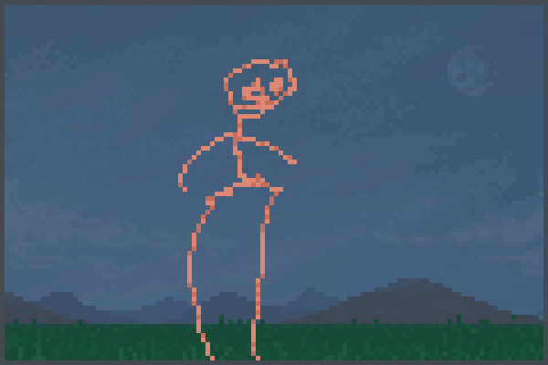 Wall Stickman Pixel Art