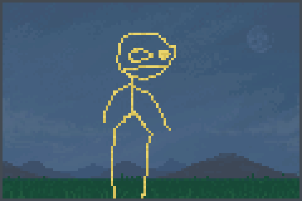 Sand Stickman Pixel Art