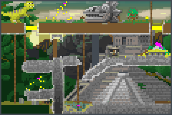 Mexicos jungle Pixel Art