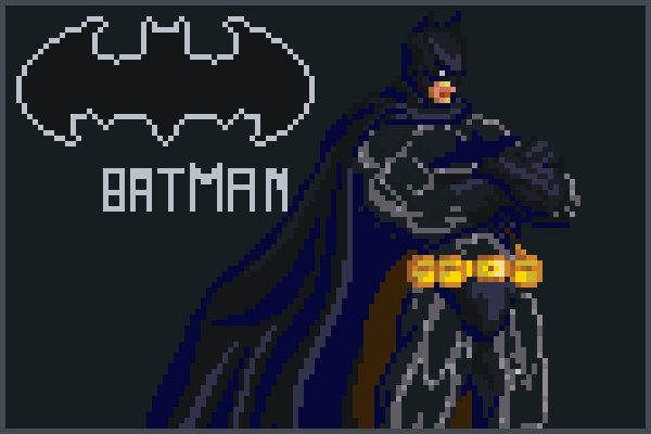 I luv batman Pixel Art