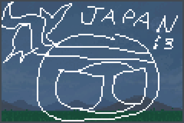 JP Countryball Pixel Art