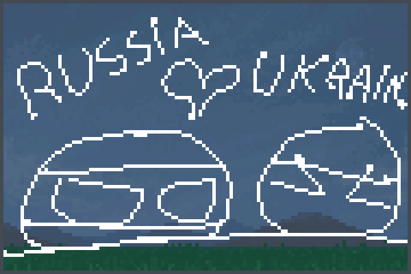 RUSSIA and UKR Pixel Art