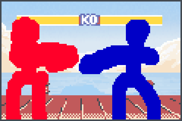 Redvs.Blue Pixel Art