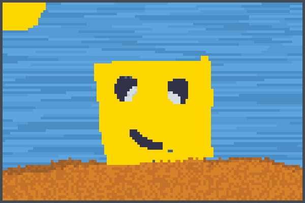 slime amarelo  Pixel Art