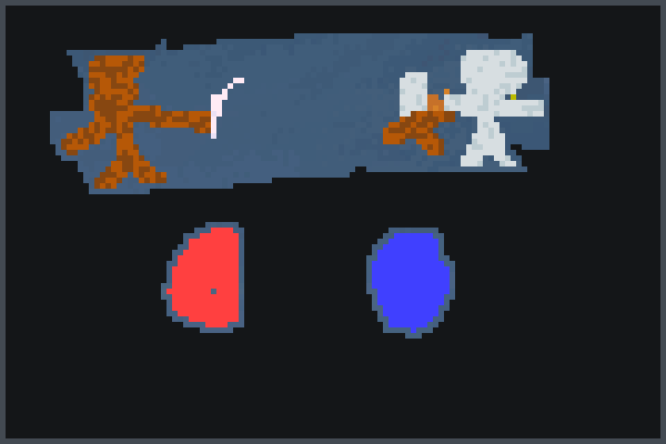 marrom vs branc Pixel Art