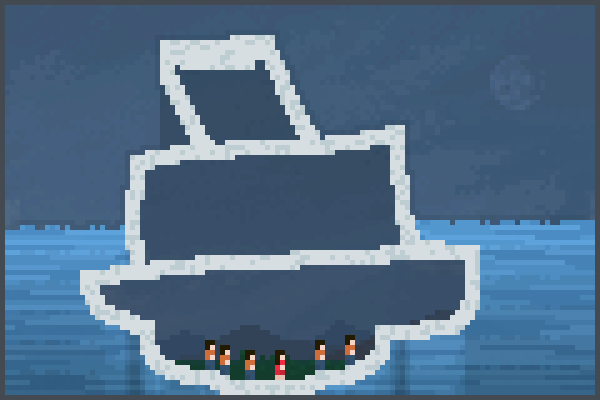 Sinking Boat v1 Pixel Art