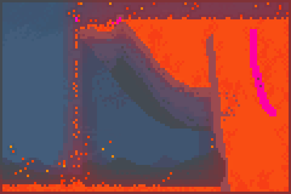  lava fall 1 Pixel Art