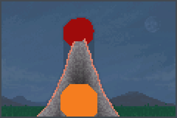  Volcano BETA Pixel Art