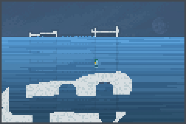 train in water  Pixel Art