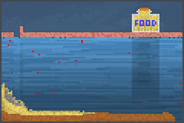 Beg fish tank Pixel Art