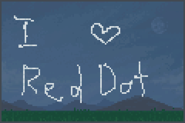 Love Red Dot Pixel Art