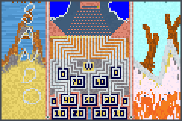 a plinko Pixel Art