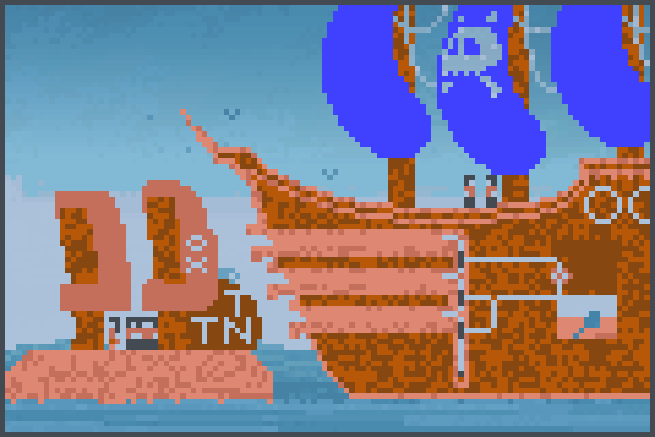 2 ship Pixel Art