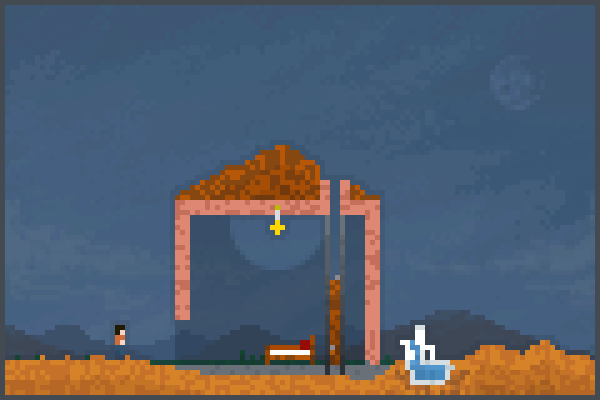 house with brix Pixel Art