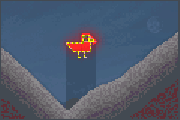 Inferno chicken Pixel Art