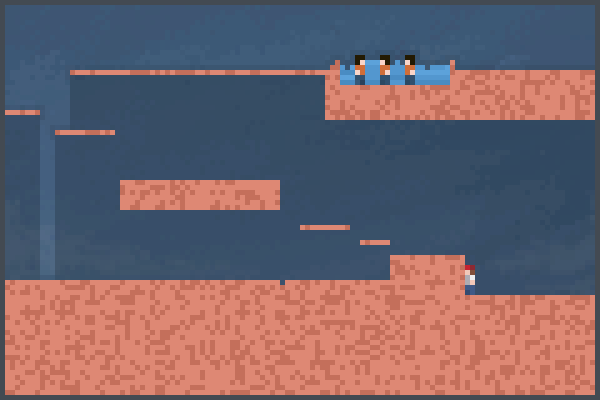 Parkour game. Pixel Art