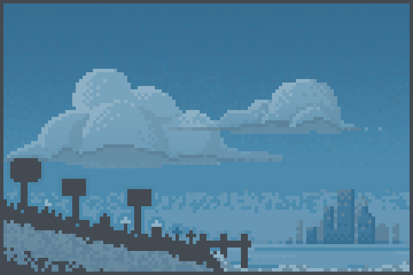 City Far Away  Pixel Art