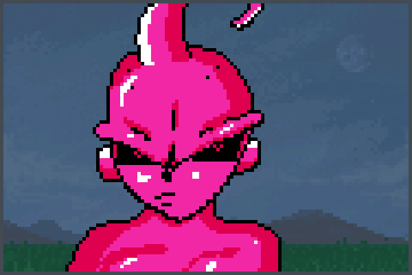 kid buu Pixel Art