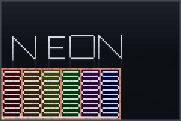 Neon lights <E> Pixel Art