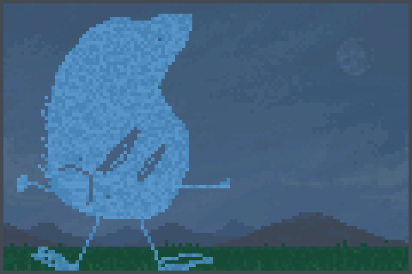 teardrop melts Pixel Art