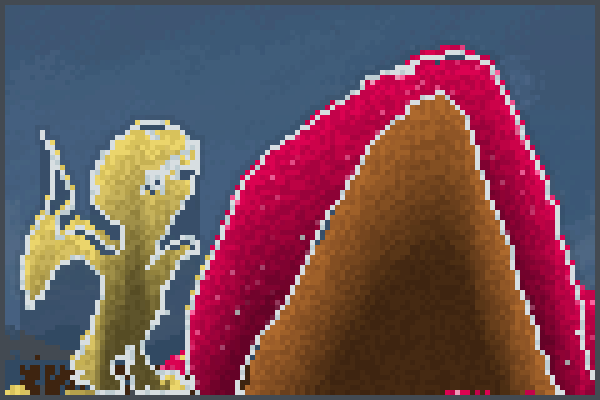  dino attaked.. Pixel Art