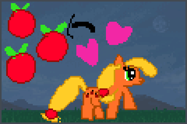 Applejack pony Pixel Art